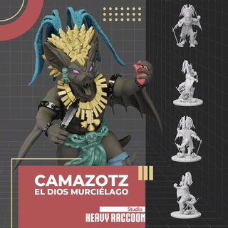 camazotz history mexican vampire god rpg fantasy 3d print model - Mito3D