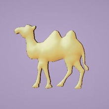 camelo a casa ímã areia deserto decoração 3d print model - Mito3D