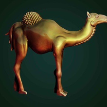 camel bas-relief art 3dprint 3dmodel print 3d creality fdm ender ender3 zbrush highpoly skulpture design arab egypt desert trinket suspension stl cnc milling animal toy 3d print model - Mito3D