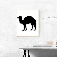 cammello arredamento immagine animali collezione poli animale arte parete tela zoo 3d print model - Mito3D