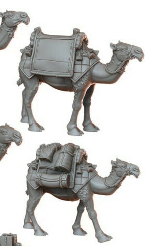 Kamel Einzelheiten Kunst 3D print model - Mito3D
