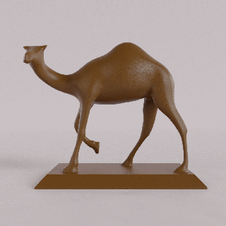camel figurine figure animal art statue 3d print model - Mito3D