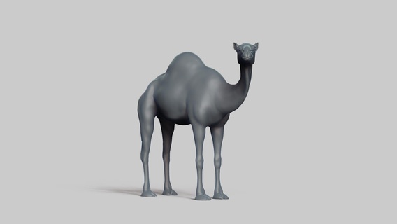 camel pose 02 stl file 3d printing model mammal animal wildlife design art figurines toy pla resin creality nature 3d print model - Mito3D
