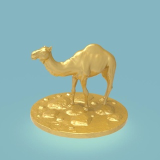 camel sculpture art sculpt sculpture bust animal camel decor decoration figurine statue  3d print model - Mito3D
