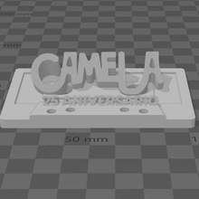 camela 25th aniversario casete Arte música stl imprimible impresión domos3d 3d print model - Mito3D