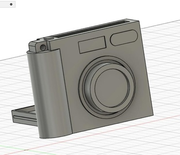 caméra porte clés photo titulaire soutien accessoire 3d print model - Mito3D