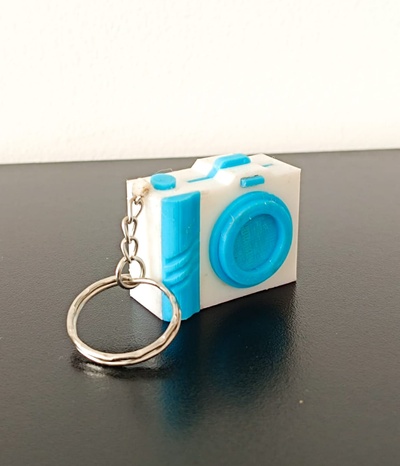 caméra porte clés portrait titulaire soutien photos personnel cadeaux clé photographies ornements pendentifs sécurité souvenirs 3d print model - Mito3D