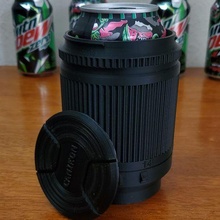 cámara lente koozie soda beber decoración tentáculos Coozie soporte divertido regalo fotografía Arte 3d print model - Mito3D