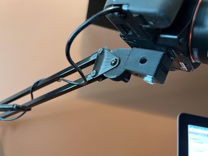 Câmera monte articulado swing arm ikea hacks 3d print model - Mito3D