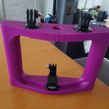 support de caméra gadget gopro yi 4k la plongée 3d print model - Mito3D