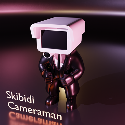 cameraman skibidi gabinetto giocattolo 3d print model - Mito3D
