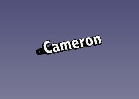 Cameron anahtarlık 3d print model - Mito3D