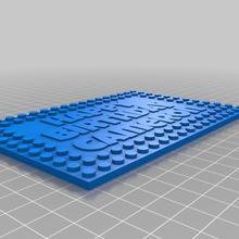 Cameron Lego cumpleaños tarjeta juego personalizado construcción juguetes 3d print model - Mito3D