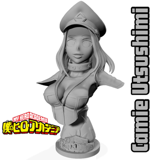camie utsushimi busto boku héroe academia Arte toshinori bnha bnh Izuku midoriya gratis shoto todoroki mineta 3d print model - Mito3D