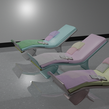 camilla arquitectura hospital oficina descanso sencillo colores pastel salud cuidado health care 3d print model - Mito3D