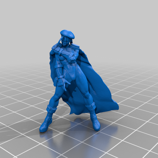 cammy sokak dövüşçü 5 capcom oyuncak 3D print model - Mito3D