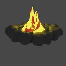 camp wargame bonfire kettle 3d print model - Mito3D