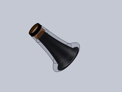 campana clarinete 3d impresoras 3d print model - Mito3D