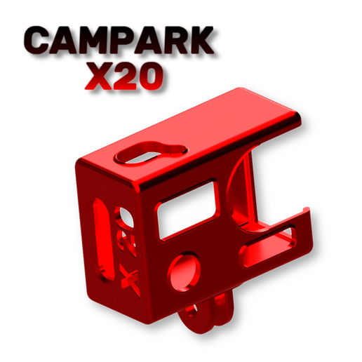 campark x20 mount gopro screw fpv drone cam camparkx20 actioncam 3D print model - Mito3D