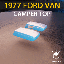 camper amt 1977 ford van compatible car 3d print model - Mito3D