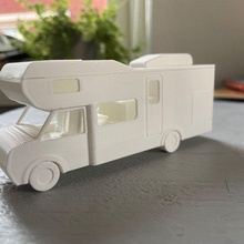 camper coche vehiculo artilugio cámping viaje tienda autocaravana casa rodante 3d print model - Mito3D