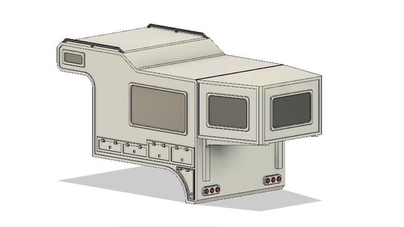 camper hotwheels truck 1 64 diecast diorama semi 3d print model - Mito3D