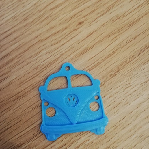 le van trousseau de clés divers t2 anneau porte-clés furg hippie vw 3D print model - Mito3D