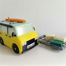 caravane jouet planche surf bagage structure ensemble 3d print model - Mito3D