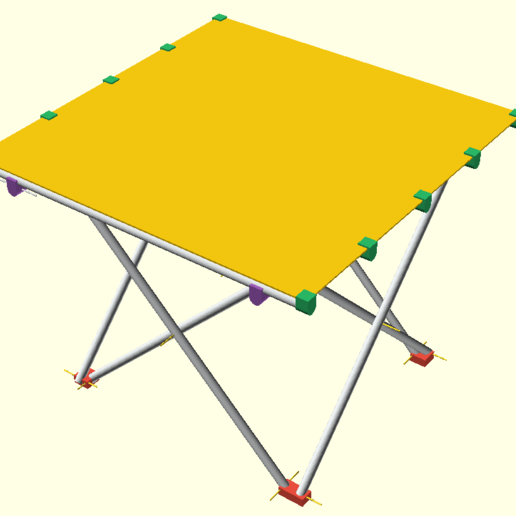 tabla acampada plegado aire libre outdoor_garden 3D print model - Mito3D