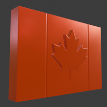 Kanada bayrak 3d print model - Mito3D