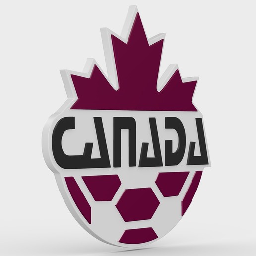 Kanada logosu çeşitli komut kap amblemi euro evro fc futbol oyun karakter Lig logo oyna profesyonel socker spor dünya yüksek logotipo modelleri sembol hobi işaret oyuncak 3D print model - Mito3D