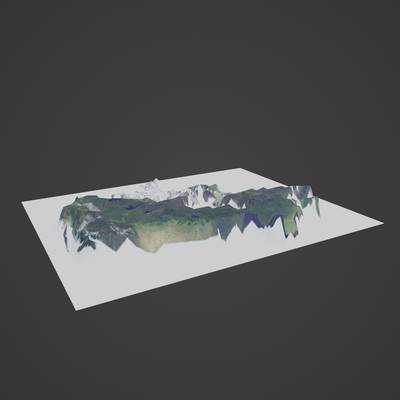 canada map geographical terrain world earth city town topography cartography mountain island landscape satellite atlas nation country global 3d print model - Mito3D