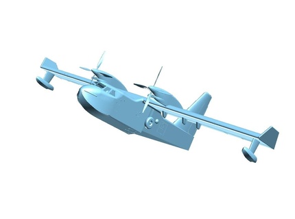 canadair cl 415 3d impresión cl415 fuego bombero modelos resina avión 3d print model - Mito3D