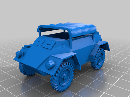canadian armored command car caplad army sgm 3d printing 3d print model - Mito3D