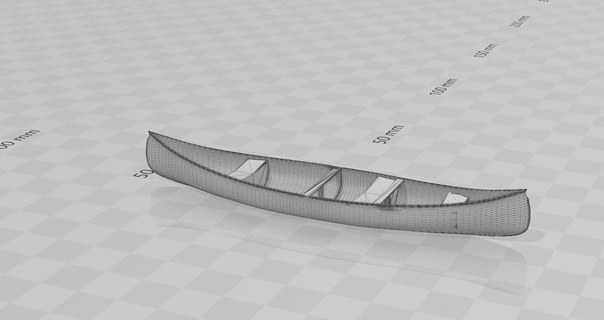 canadian canoe 3d print model - Mito3D