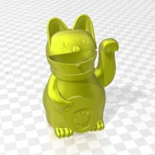 canadien chat chanceux art sculptures 3d print model - Mito3D