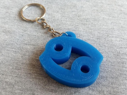 cancer - sign zodiac keychain horoscope Jewelry gift 3d print model - Mito3D