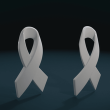 cancer ribbon fashion medicine care health 3d print model - Mito3D