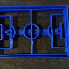 cancha de fútbol del cortador la galleta casa molde cortante futbol 3d print model - Mito3D