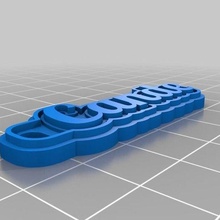 şekerleme takı özelleştirilmiş anahtarlık 3d print model - Mito3D
