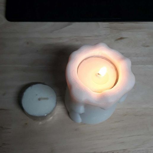 candela titolare supporto porta candele arredamento 3D print model - Mito3D