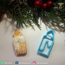vela biscoito cortador Cortador assar cozinha ferramenta utensílios fundente bolacha afiado cozimento Natal Weihnachten natal 3d print model - Mito3D