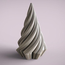 candle geometric shape conical 3d print model - Mito3D