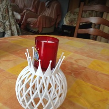 candle holder art 3d print model - Mito3D
