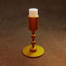 candle holder 3d print model - Mito3D