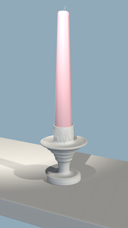 vela soporte hogar casa poseedor candel 3d print model - Mito3D