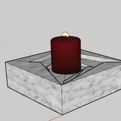Kerze Halter Unterstützung 3D print model - Mito3D