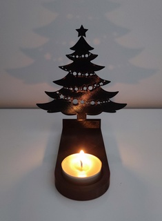 candle holder - sapin noel Home candle holder christmas tree christmas party decoration decoration trend new new new mode interior  3d print model - Mito3D