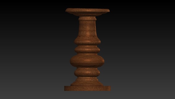 candle holder 394 x 701 candel 3d print model - Mito3D
