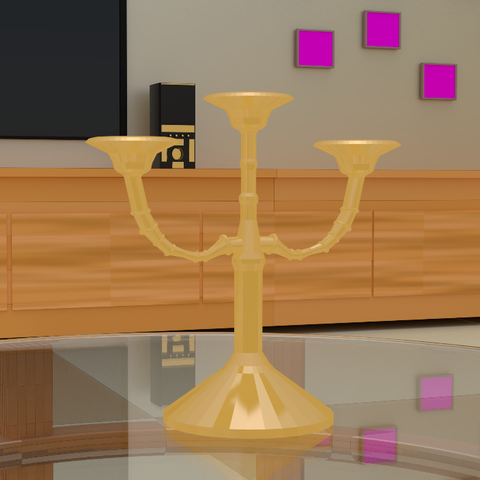 candle holder candlesticks home deco decoration light lamp 3D print model - Mito3D